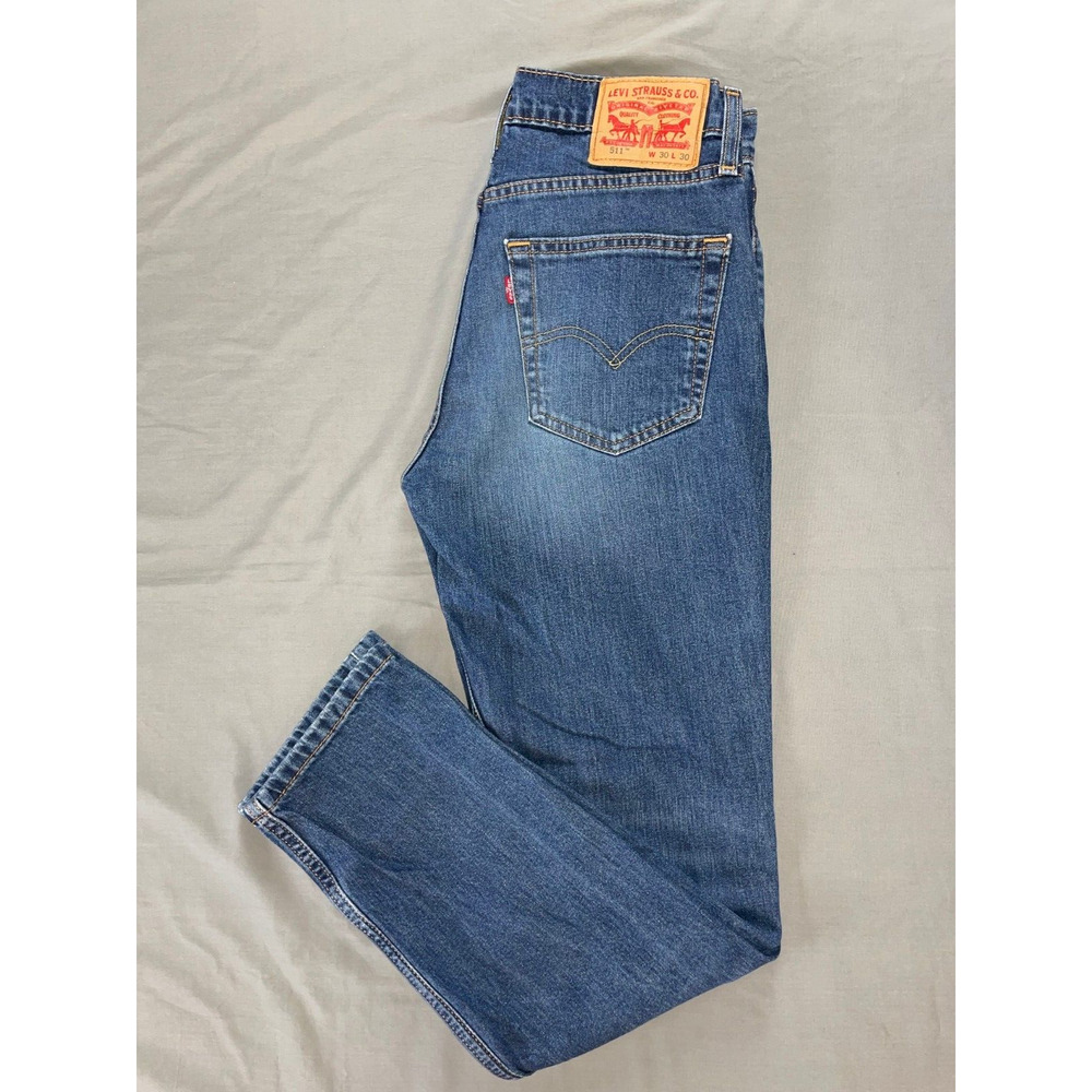 Levi's 511 Slim Fit Stretch Denim Jeans. Perfectly Broken In, Men's Size 30X29.